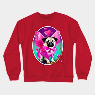 Cupid Pug! Crewneck Sweatshirt